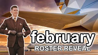 Etihad Crew ROSTER REVEAL  Shortest Month Of The Year [upl. by Amle]