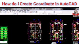 Creating Easting and Northing Coordinates in AutoCAD  How do I Create Coordinate in AutoCAD [upl. by Olegnalehcim]