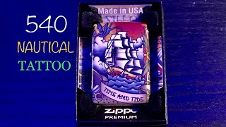 Zippo 540 Nautical Tattoo Design 49532 [upl. by Hillell]