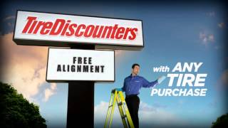 Tire Discounters  Free Alignment with ANY Tire Purchase [upl. by Bohun]