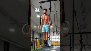 How Slow Can You Go Rings Muscle Up 🔥 [upl. by Llenahs161]