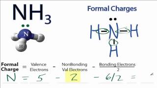 Calculating NH3 Formal Charges Calculating Formal Charges for NH3 Ammonia [upl. by Naquin]