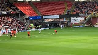 Dundee United in action v hibs 32 win [upl. by Ahsiyt]