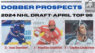 2024 NHL DRAFT RANKING MEETING  DobberProspects April Top 96 Scouts Roundtable [upl. by Evelina]