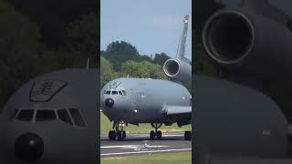 McDonnell Douglas KC10 Extender USAF 860031 departure RAF Fairford shorts usaf kc10 usairforce [upl. by Pressman300]