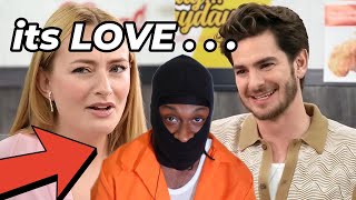 Chicken Shop Date with Spiderman Andrew Garfield  REACTION [upl. by Mehs982]