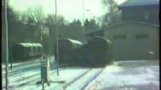 DBGüterbahnhof 1987 in der quotFlächequotStückgutbahnhof Eggenfelden Dez1987 [upl. by Ardnnek]