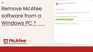 How To Competely Remove McAfee  Uninstall McAfee Step By Step Simple Tutorial [upl. by Ahsiki410]