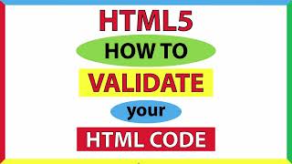 How To Validate Your HTML5 Code Using An Online Validation Service  W3CORG  2023 [upl. by Gladwin]