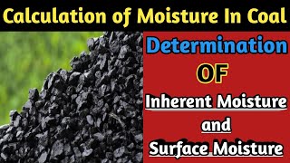 Determination of Moisture in coal  Proximate Analysis of Coal  Coal Sampling  IM SM and TM [upl. by Attebasile]