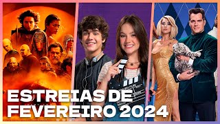 ESTREIAS DE FEVEREIRO 2024 Filmes e séries que chegam neste mês [upl. by Pirbhai848]