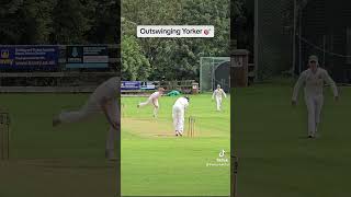 Outswinging Yorker 🎯 [upl. by Adnoel]