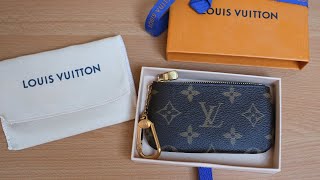 LOUIS VUITTON KEY POUCH UNBOXING [upl. by Asiulairam526]