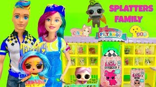 Custom Makeover Splatters Family Goes to the Pet Shop [upl. by Enorej]