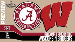 Alabama vs Wisconsin Preview  What If Bama Fixes the OL College Football 2024 [upl. by Eldnar296]