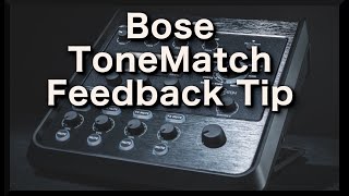 How to eliminate feedback on the Bose T4S and T8S mixer [upl. by Aneetsirhc77]