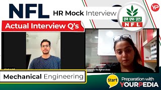 NFL HR Mock Interview  Actual Interview Questions  Mechanical Engg  Start Interview Preparation [upl. by Yrac]