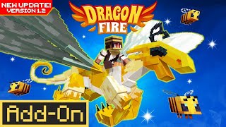 Minecraft Dragonfire Addons Newest Dragon New Content and more in Version 12 [upl. by Niroc]