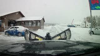 PLOWING THE BIGGEST SNOW OF THE YEAR DASH CAM [upl. by Ybur]