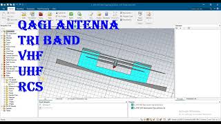 quasi Yagi antenna for VHF UHF in cst [upl. by Priebe]