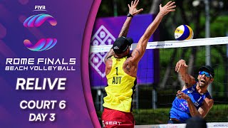 FIVB Beach Volleyball World Tour Finals 2019  Court 6  Day 3  Rome [upl. by Jonah]