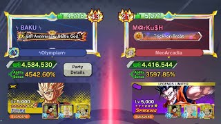 BAKU vs MrKuH 21x God Rank Live Recording DRAGON BALL LEGENDS dragonballlegends [upl. by Ofilia558]