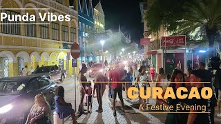 CURACAO  Punda Vibes  A Festive Evening Walking Tour [upl. by Jezabelle]