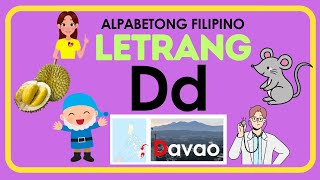 LETRANG Dd  ALPABETONG FILIPINO  LEARN WITH TEACHER  KINDER PAGBASA  GRADE 1  ONLINE READING [upl. by Akima]