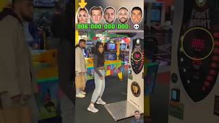 Footballers Punching Machine Challenge  Ronaldo [upl. by Adaline]