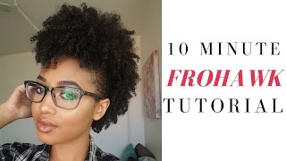 Super Easy Frohawk  Natural Hair  KaaiittheGreat [upl. by Atirec]