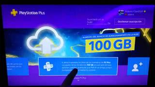 Tutorial Almacenamiento online de la nube de PS4 [upl. by Neelloj]