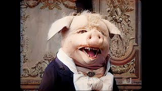 4k 50fps colorized 1907 The disturbing story of the dancing pig Le Cochon Danseur [upl. by Okkin]