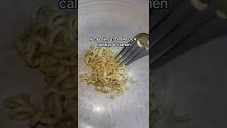 Top ramen vs konjac ramen food calories foryou recipe foodie trending mukbang [upl. by Sheepshanks]