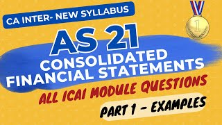 Consolidated Financial Statements in ENGLISH  ICAI Questions  Part 1  CA INTER Accounts [upl. by Eerrehs]