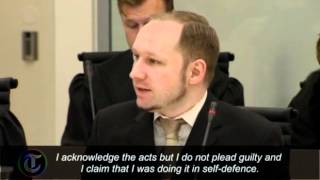 First day of Norway killer Anders Behring Breiviks trial [upl. by Zora]