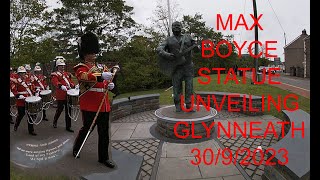 MAX BOYCE STATUE UNVEILED GLYNNEATH 3092023 FULL CEREMONY MARK DRAKEFORD GLYNNEATH RUGBY WALES [upl. by Frasco]