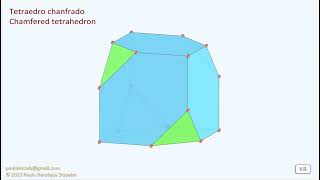 Tetraedro chanfrado  Chamfered tetrahedron [upl. by Rockwood]