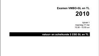 Uitleg Examen Nask2 Scheikunde GL en TL 2010 tijdvak 1 [upl. by Stilla764]