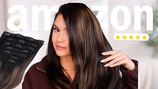 BEST AMAZON HAIR EXTENSIONS FOR FINE amp THIN HAIR [upl. by Ezalb492]