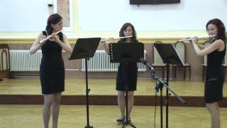 Zempléni Trio For Flutes I II III  Performed by The Merliton Flute Trio [upl. by La]