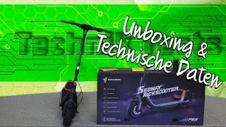 Segway Ninebot P65D Unboxing amp Technische Daten [upl. by Sarson]