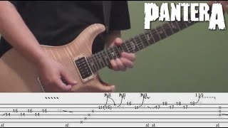 Pantera  Cowboys from Hell Solo Guitar Lesson with Tabs Music Theory and Van Halen Comparison [upl. by Lowe]