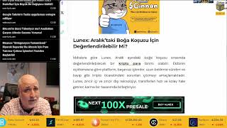 Yaklaşan Aralık Boğa Koşusu İçin Alınabileceği İddia Edilen 3 Kripto Lunex Solana ve Pepe Coin [upl. by Newberry]