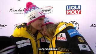 winner interview women bob st Moritz [upl. by Teemus]