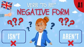 Isnt or Arent verb quotTO BEquot Negative form Easy English grammar [upl. by Kcuhc]