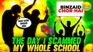 THE DAY I SCAMMED MY WHOLE SCHOOL 🤣😀 FUNNY STORY  Garena Free Fire [upl. by Kitrak]