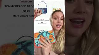 Comparing the Staud Tommy bag vs the Anthropologie beaded bag dupe dupes staud accessories [upl. by Lanny741]