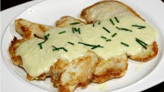 Filetes de pollo en salsa de queso receta rapida y muy facil [upl. by Ralat685]