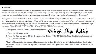 How To Transpose a MAudio KeyRig 49 [upl. by Born]