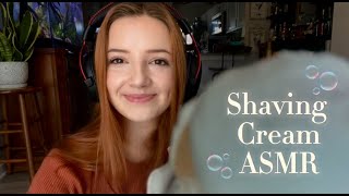 ˚🫧˚• ݁‧ Shaving Cream ASMR  BlueYeti  Minimal Talking ˚🫧˚• ݁‧ [upl. by Nnylidnarb]